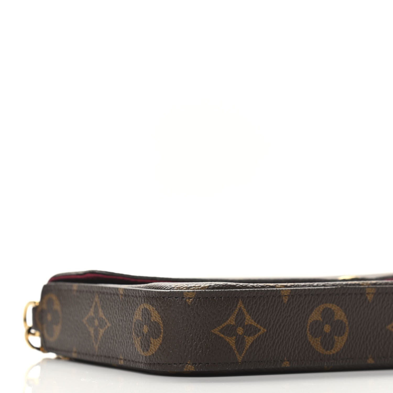 Louis Vuitton Monogram Pochette Felicie Chain Wallet Fuchsia 10 of 11