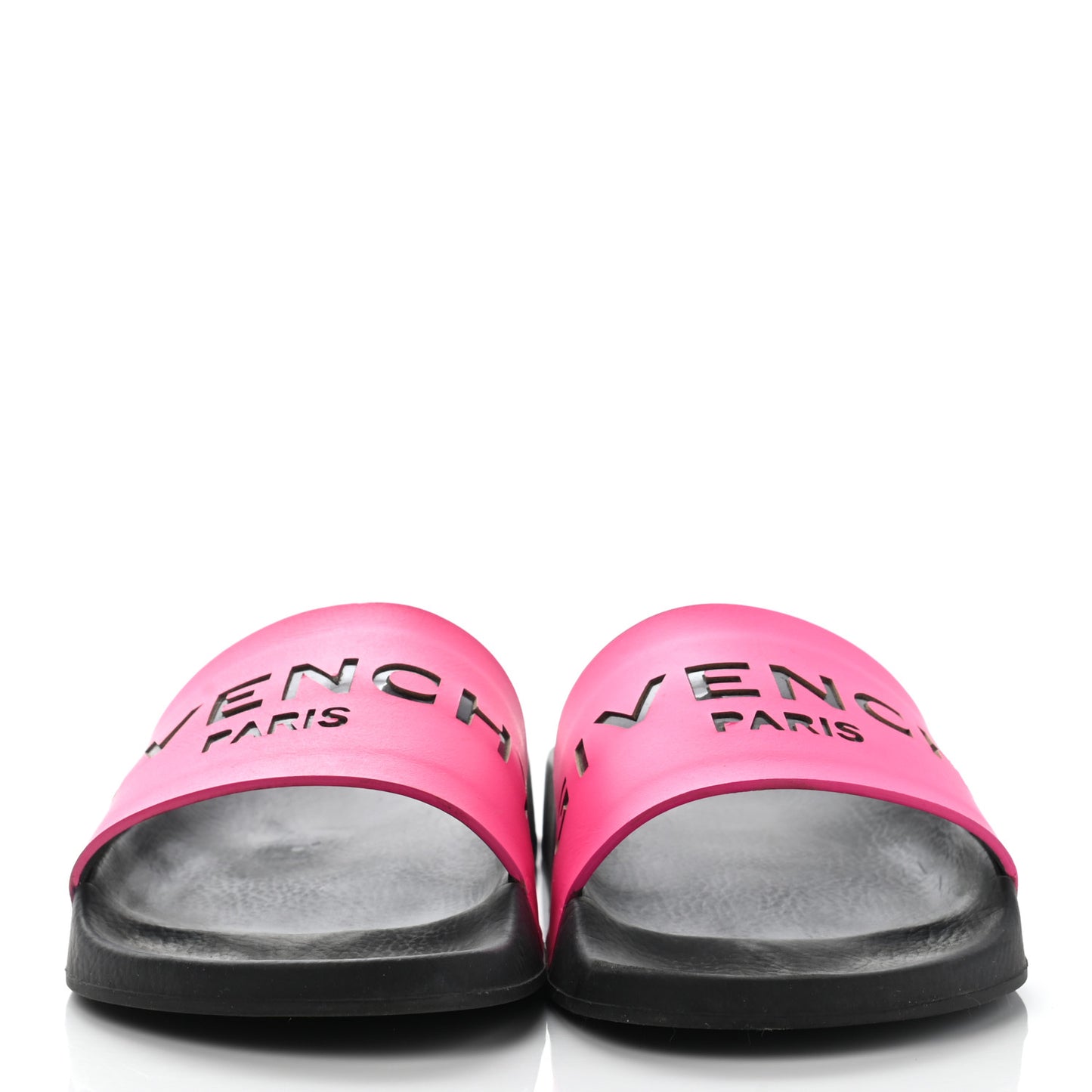 Calfskin Logo Womens Pool Slide Sandals 36 Rose Black
