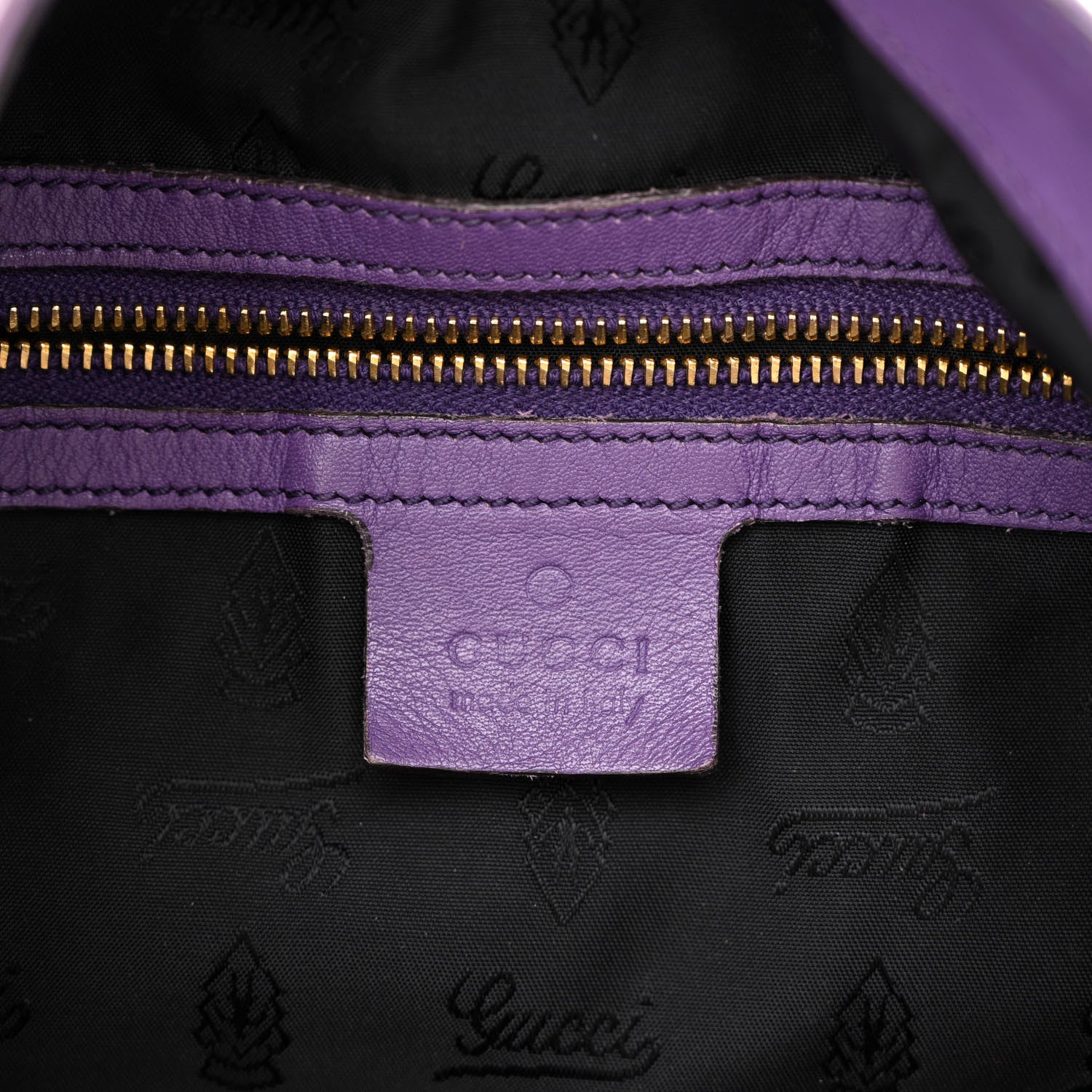 Gucci Calfskin Large New Jackie Hobo Purple 6 of 10