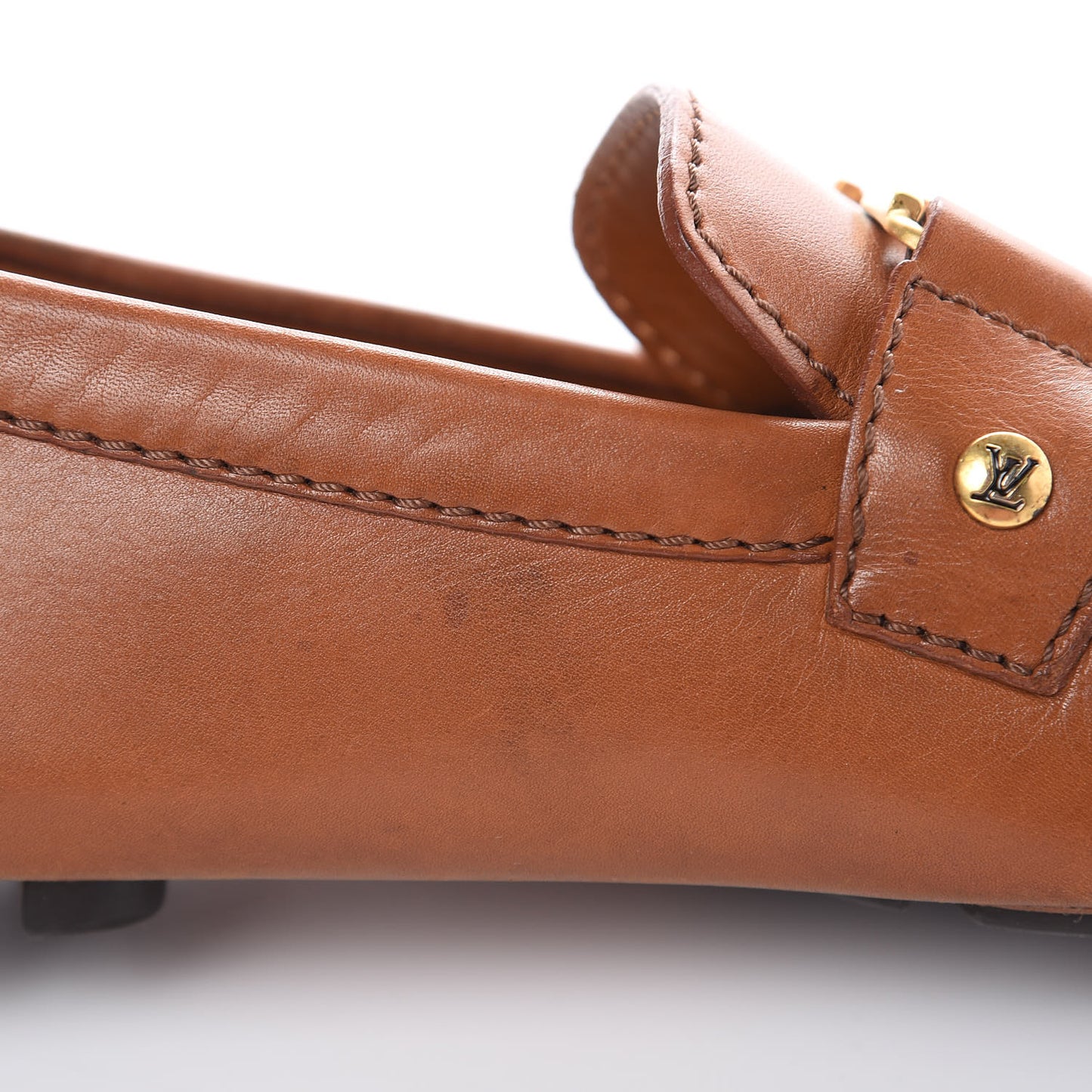 Calfskin Monte Carlo Moccasin Loafers 7 Cognac