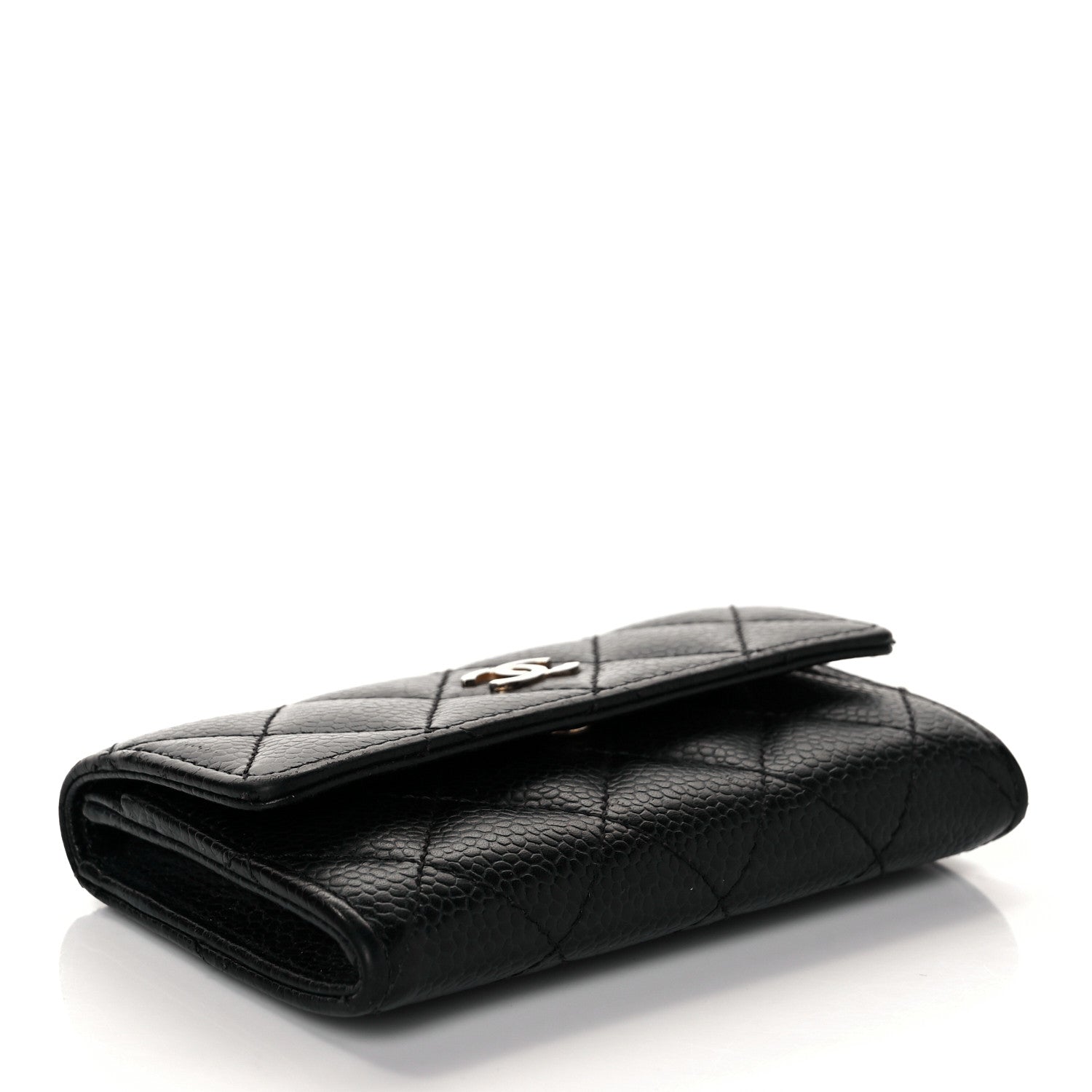 Chanel Caviar Quilted Flap Card Holder Black 6 of 9