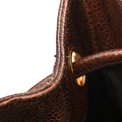 Chanel Caviar CC Backpack Brown 15 of 20