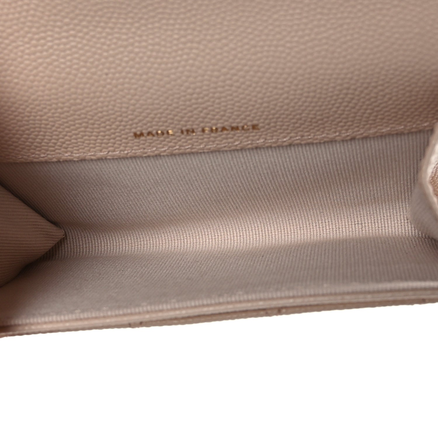 Chanel Caviar Quilted Flap Card Holder Wallet Light Beige 8 of 8