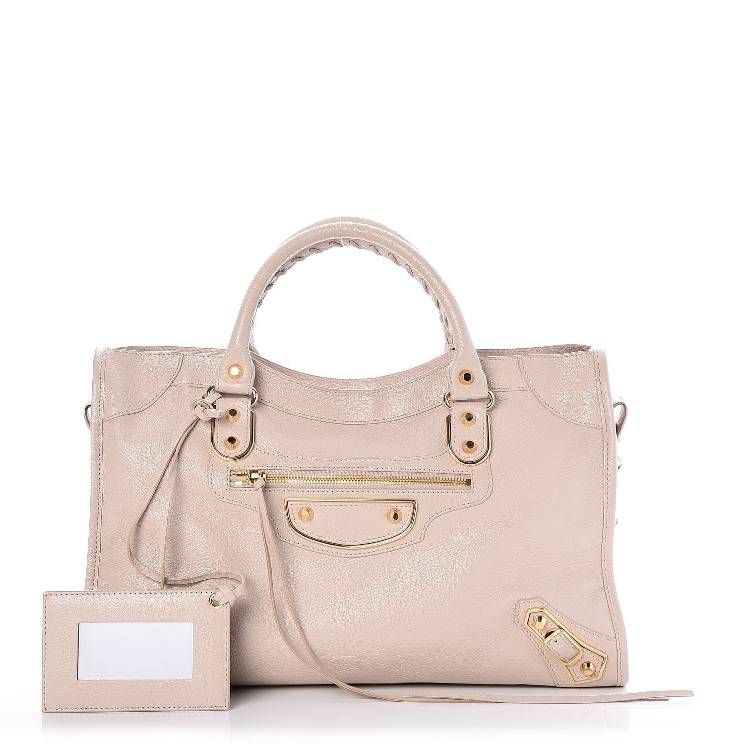 Balenciaga Chevre Gold Metallic Edge Hardware City Beige Praline 1 of 11
