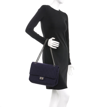 Chanel Jersey Quilted 2.55 Reissue 227 Flap Dark Purple 2 of 8