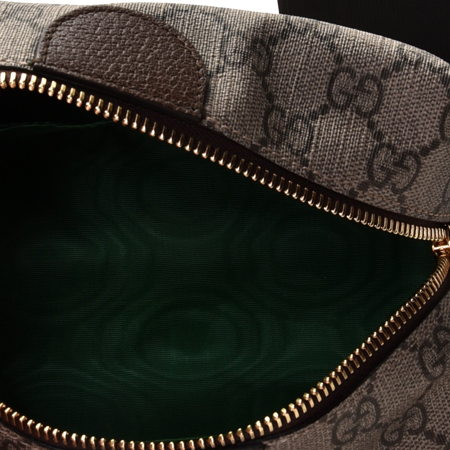 Gucci Soft GG Supreme Monogram Calfskin Medium Ophidia Cosmetic Case Beige Ebony New Acero 6 of 9