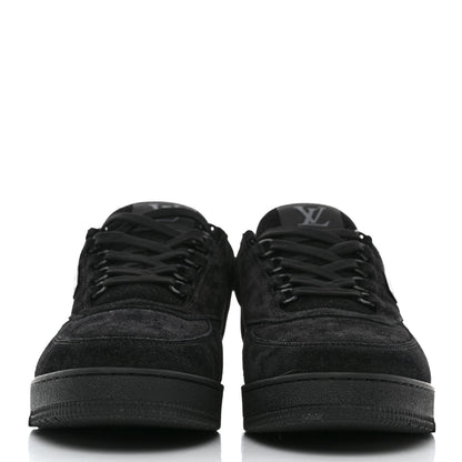 Louis Vuitton Suede Mens LV Trainer Sneakers 10 Black 2 of 8