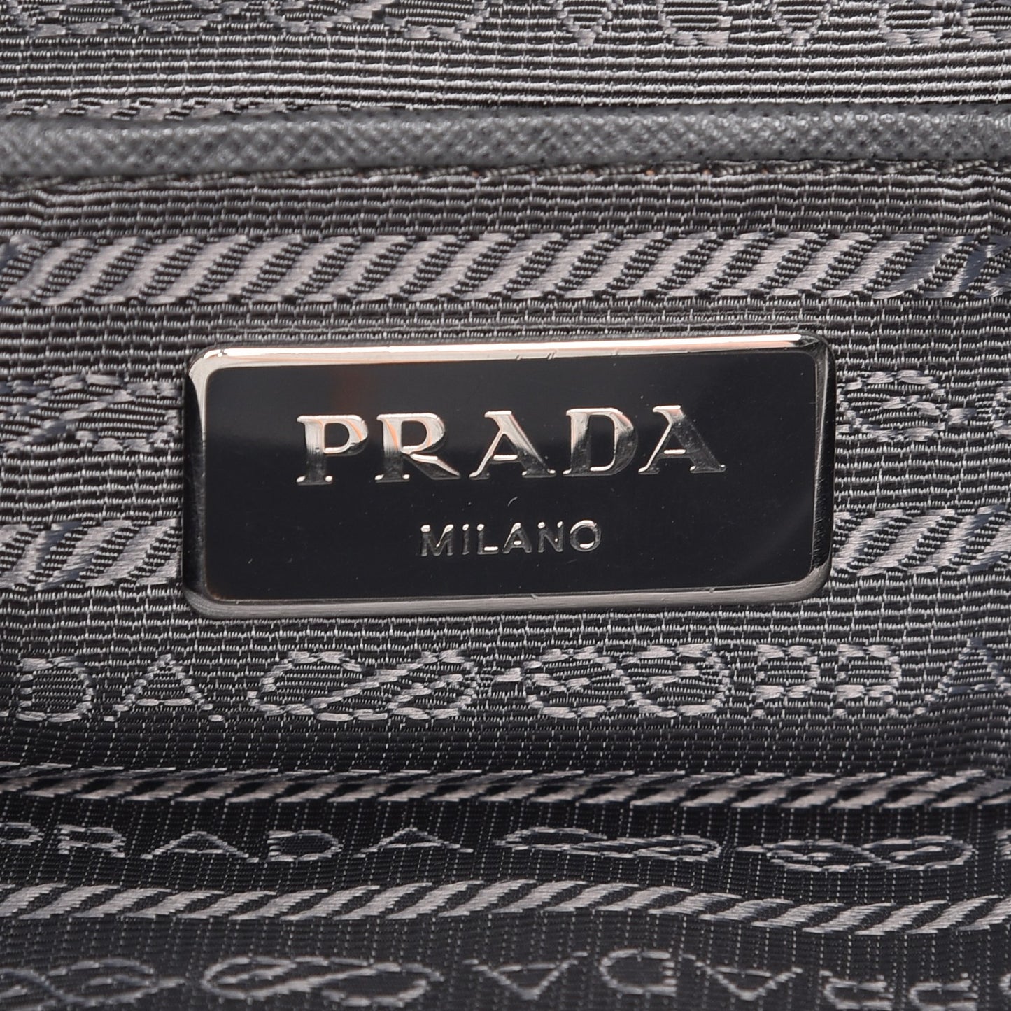 Nylon Vela Flat Messenger Bag Grey