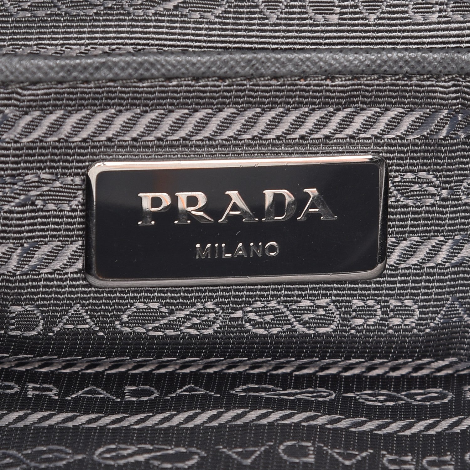 Prada Nylon Vela Flat Messenger Bag Grey 6 of 8