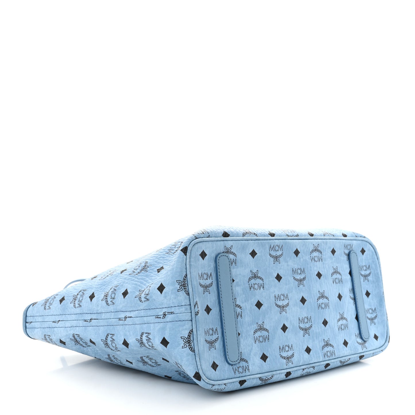 Visetos Medium Anya Zip Top Shopper Tote Blue