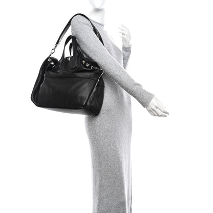 Givenchy Waxy Grained Calfskin Studded Medium Nightingale Black 2 of 11