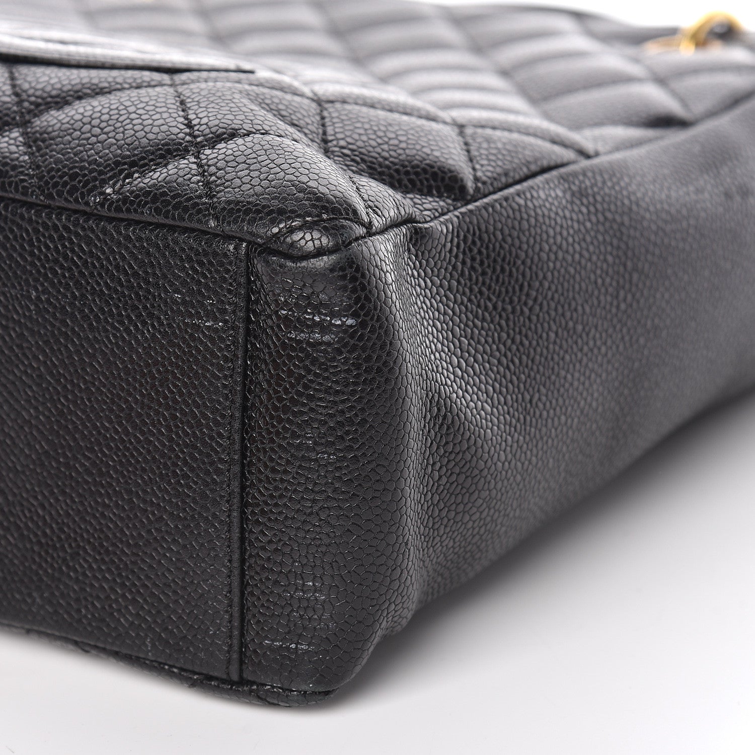 Chanel Caviar Quilted Petit Shopping Tote PST Black 9 of 16
