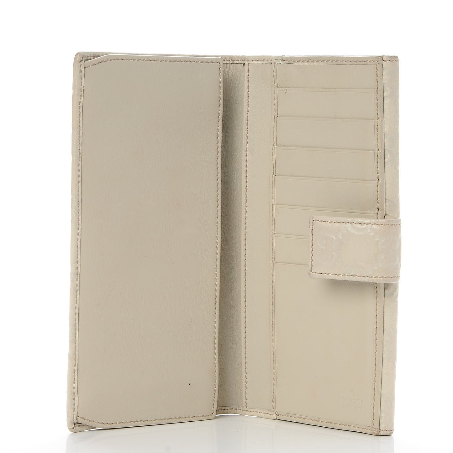Guccissima Princy Continental Wallet Off White