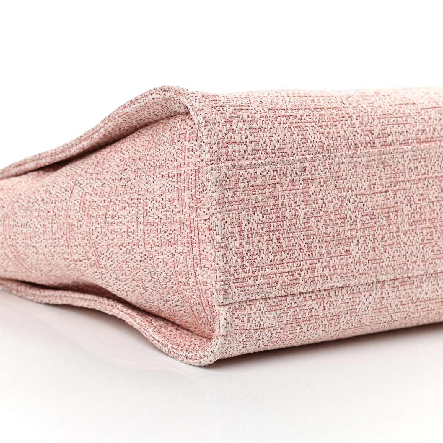 Chanel Lurex Boucle Small Deauville Tote Pink 9 of 11