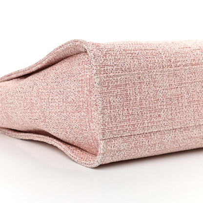 Chanel Lurex Boucle Small Deauville Tote Pink 9 of 11
