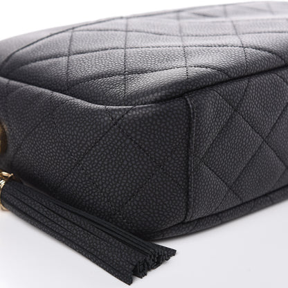 Chanel Caviar Quilted Medium Coco Tassel Camera Case Black 8 of 10
