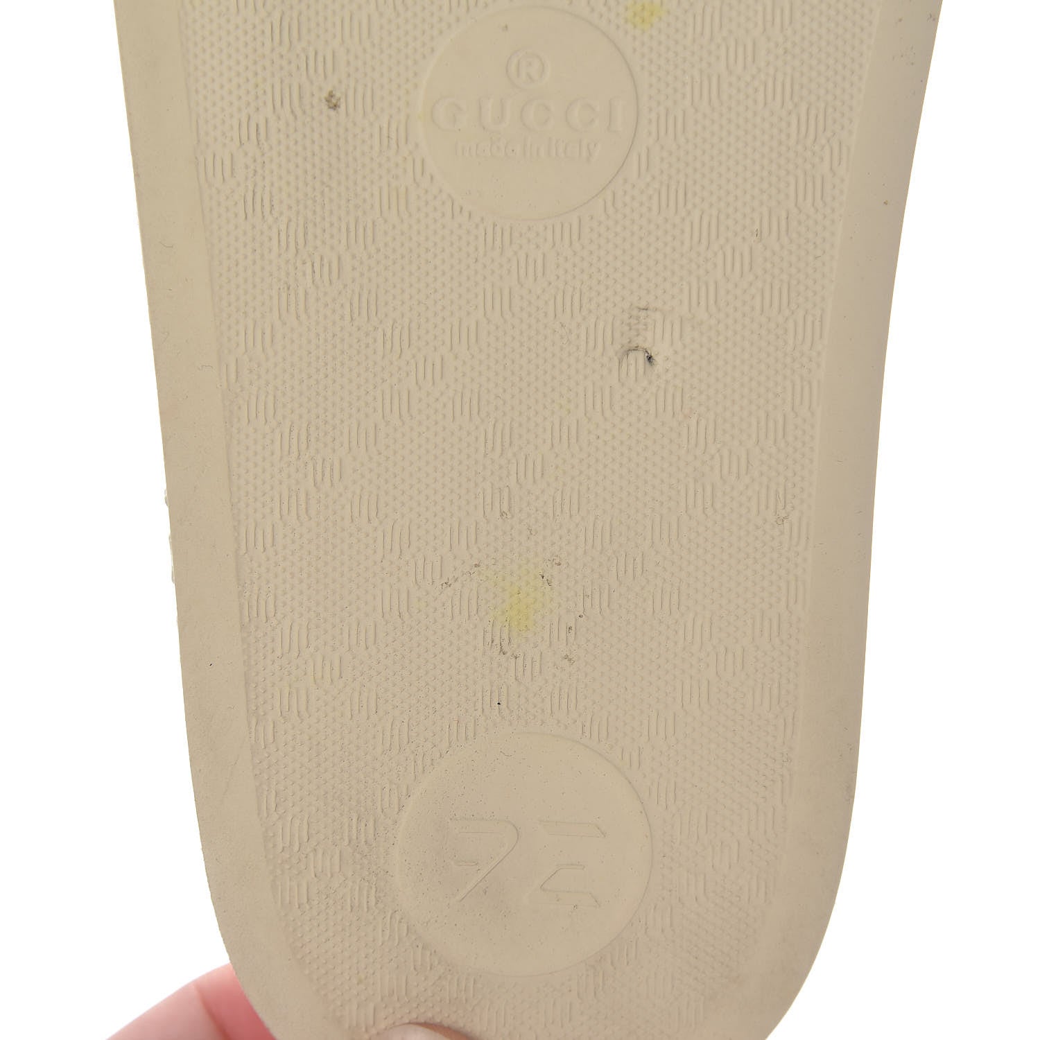 Gucci Rubber Womens Logo Slide Sandals 38 Off White 11 of 15