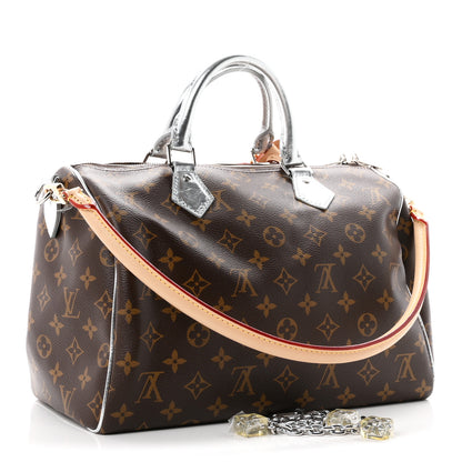 Louis Vuitton Monogram 57th Street NYC Speedy Soft 30 Silver 4 of 17