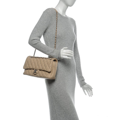 Chanel Caviar Quilted Jumbo Easy Flap Beige 2 of 9