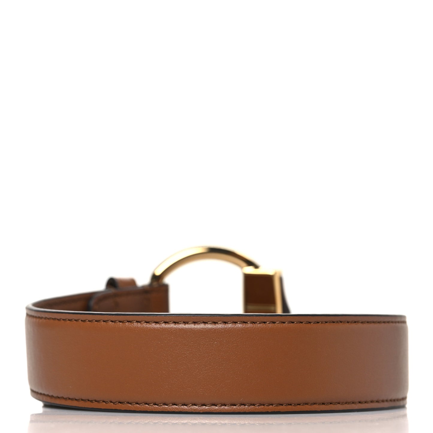 Calfskin Bamboo Belt 90 36 Brown