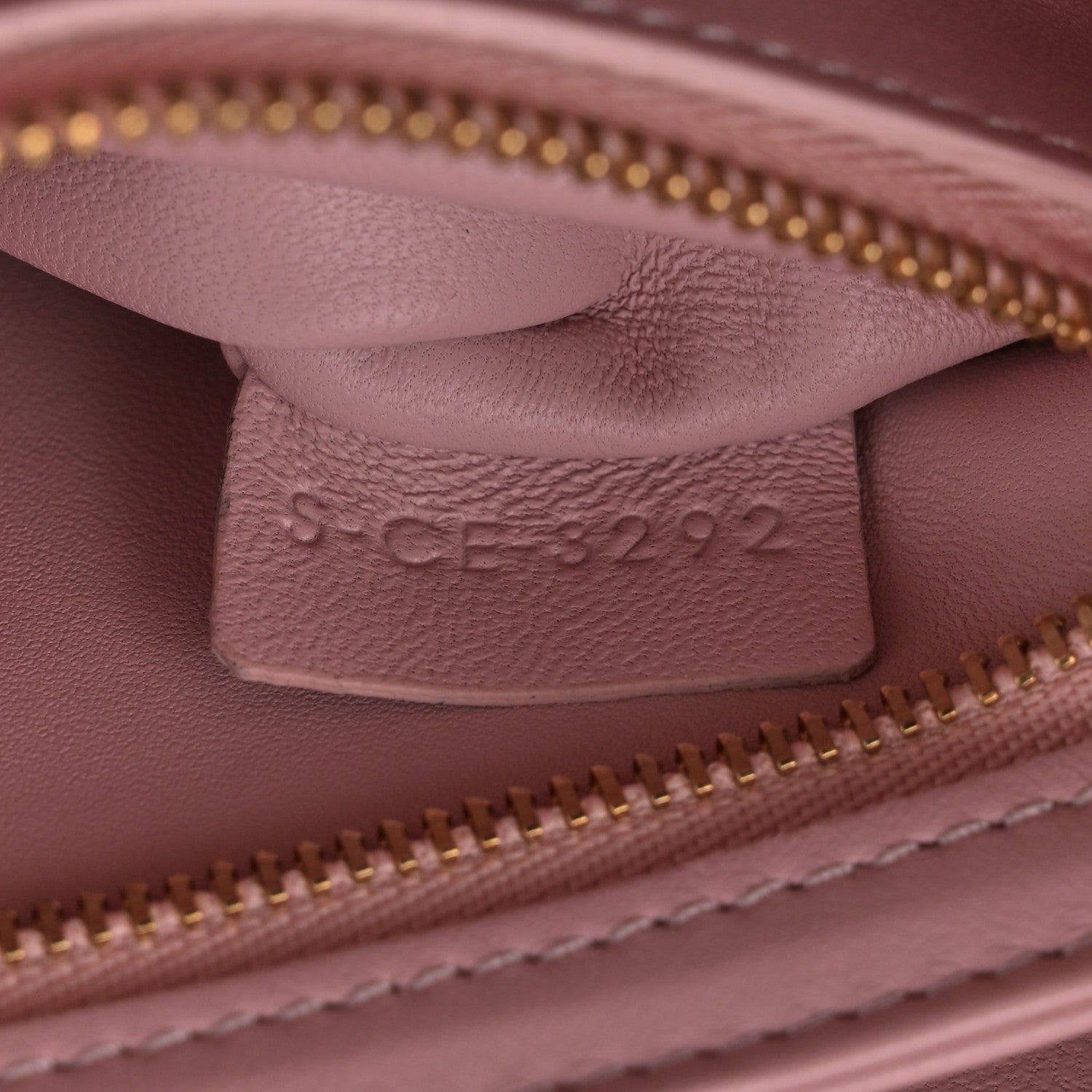 Celine Shiny Calfskin Teen Triomphe Vintage Pink 7 of 12