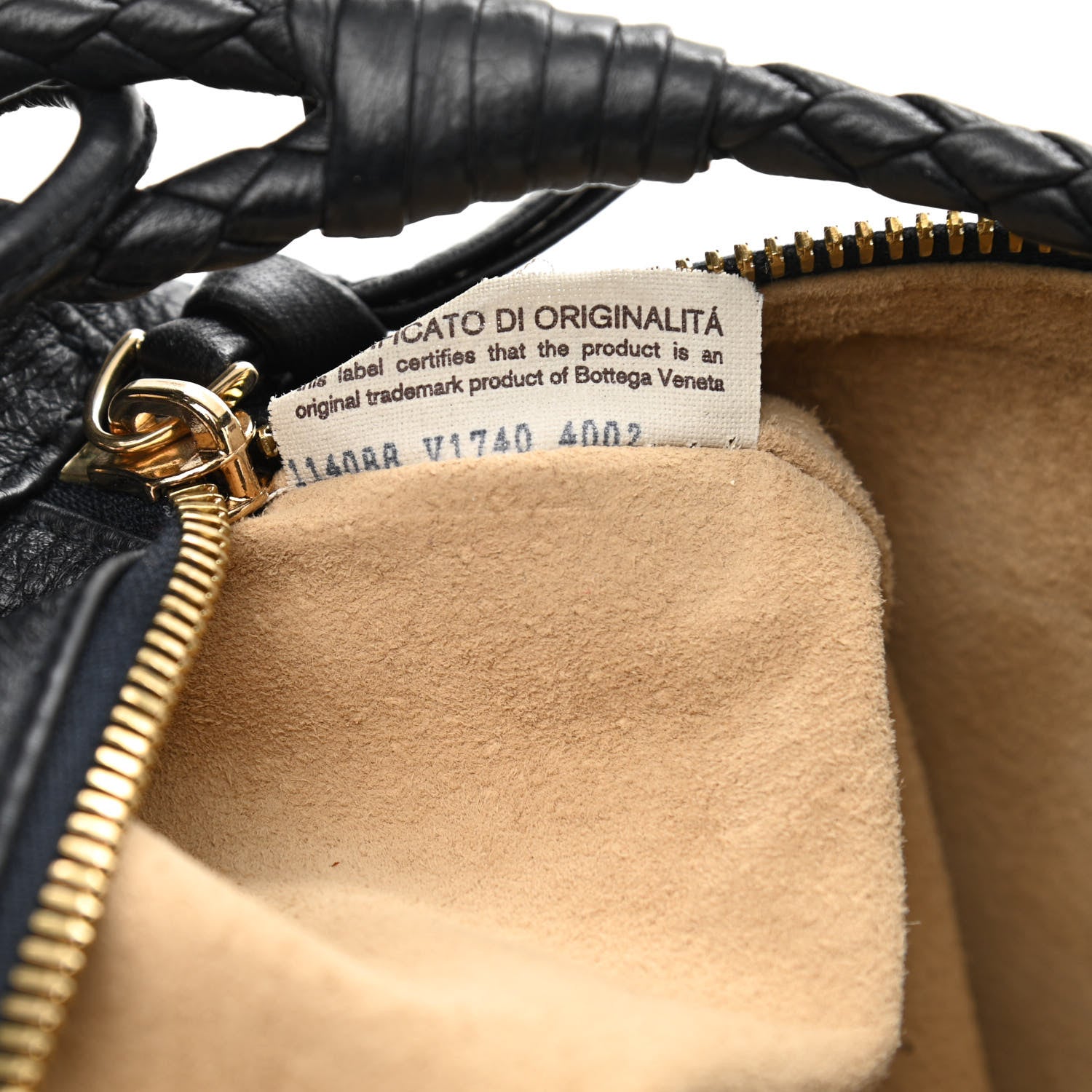 Bottega Veneta Cervo Deerskin Braided Shoulder Bag Black 8 of 9