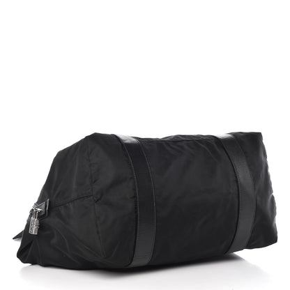 Prada Tessuto Nylon Saffiano Duffel Bag Black 4 of 8