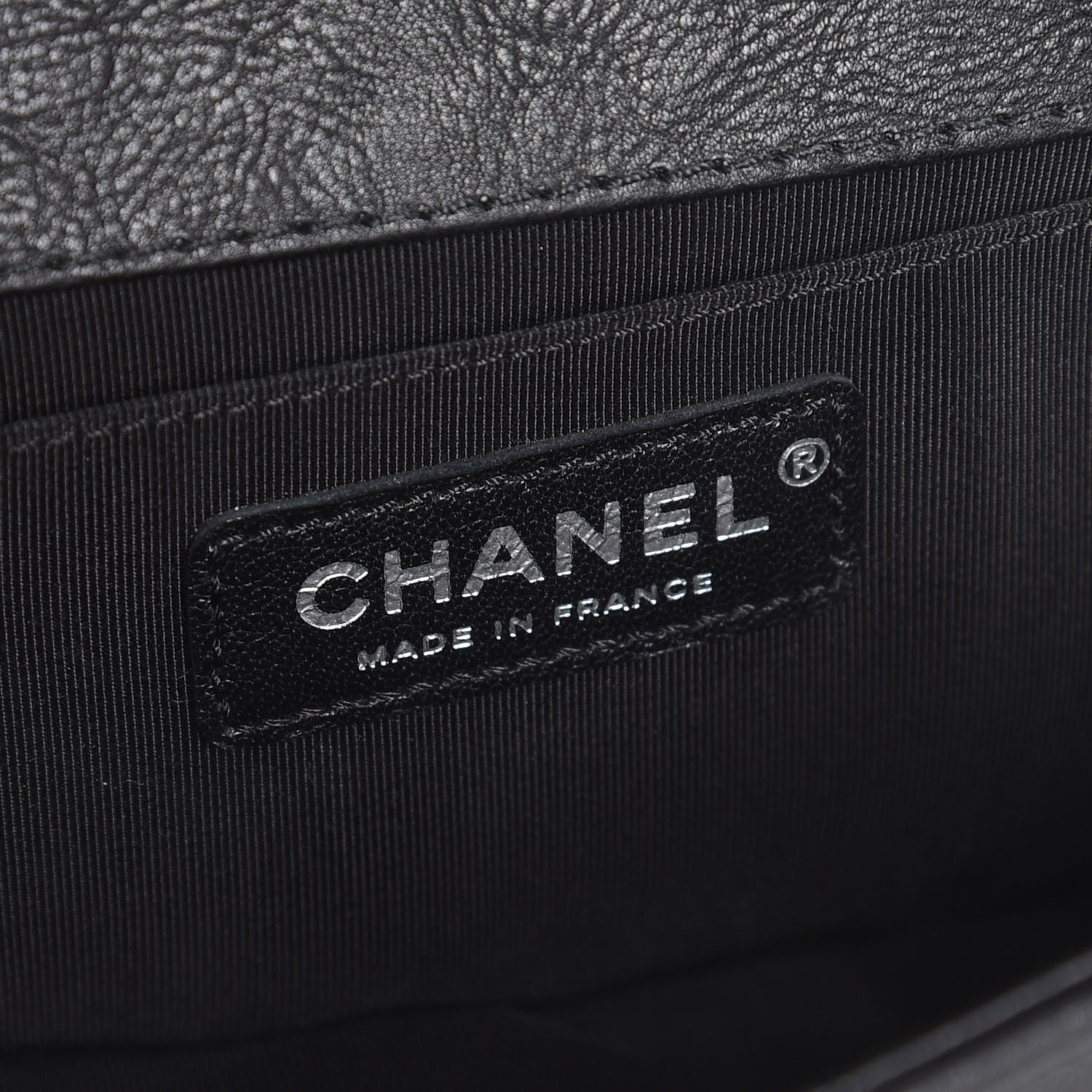 Chanel Calfskin Quilted Medium Boy Top Handle Flap Black 6 of 8