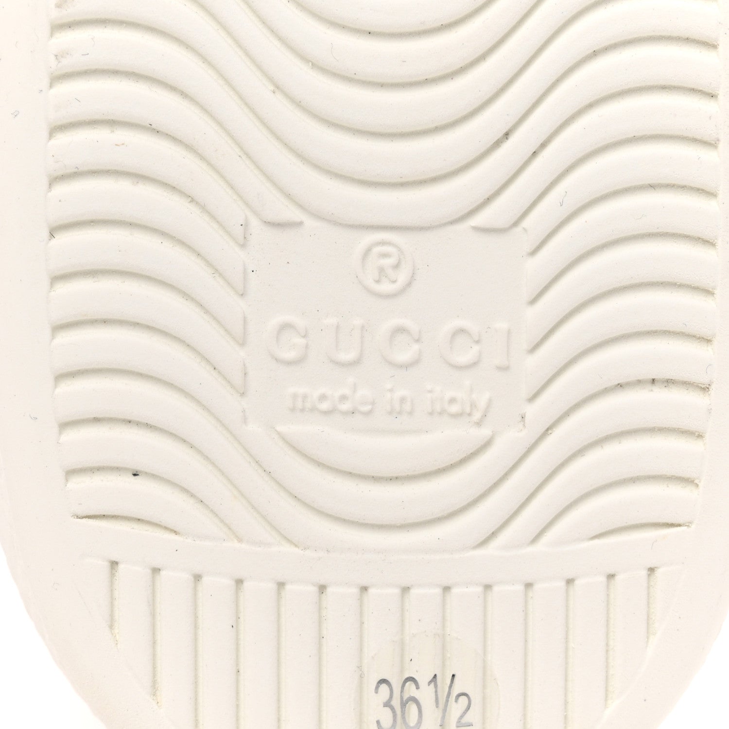 Gucci Calfskin Ayers Blind For Love Embroidered Womens Ace Sneakers 36.5 White 7 of 9