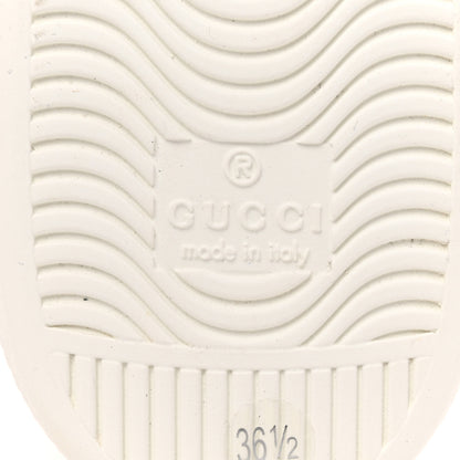 Gucci Calfskin Ayers Blind For Love Embroidered Womens Ace Sneakers 36.5 White 7 of 9