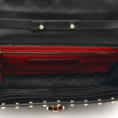 Valentino Garavani Nappa Rockstud Spike Wallet on Chain Black 6 of 10