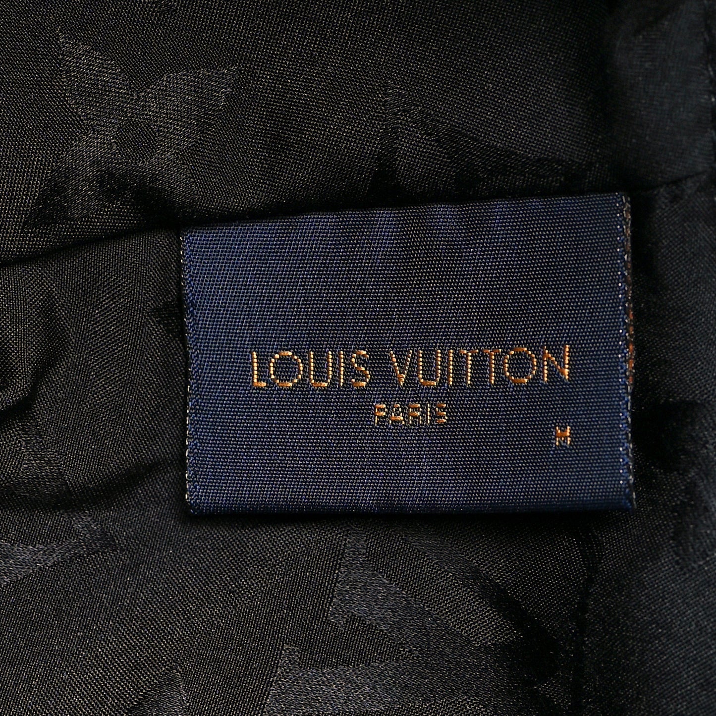 Polyester Silk Monogram LV Get Ready Cap M Black