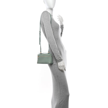 Loro Piana Ostrich L19 Extra Pocket Pouch Light Blue 3 of 9