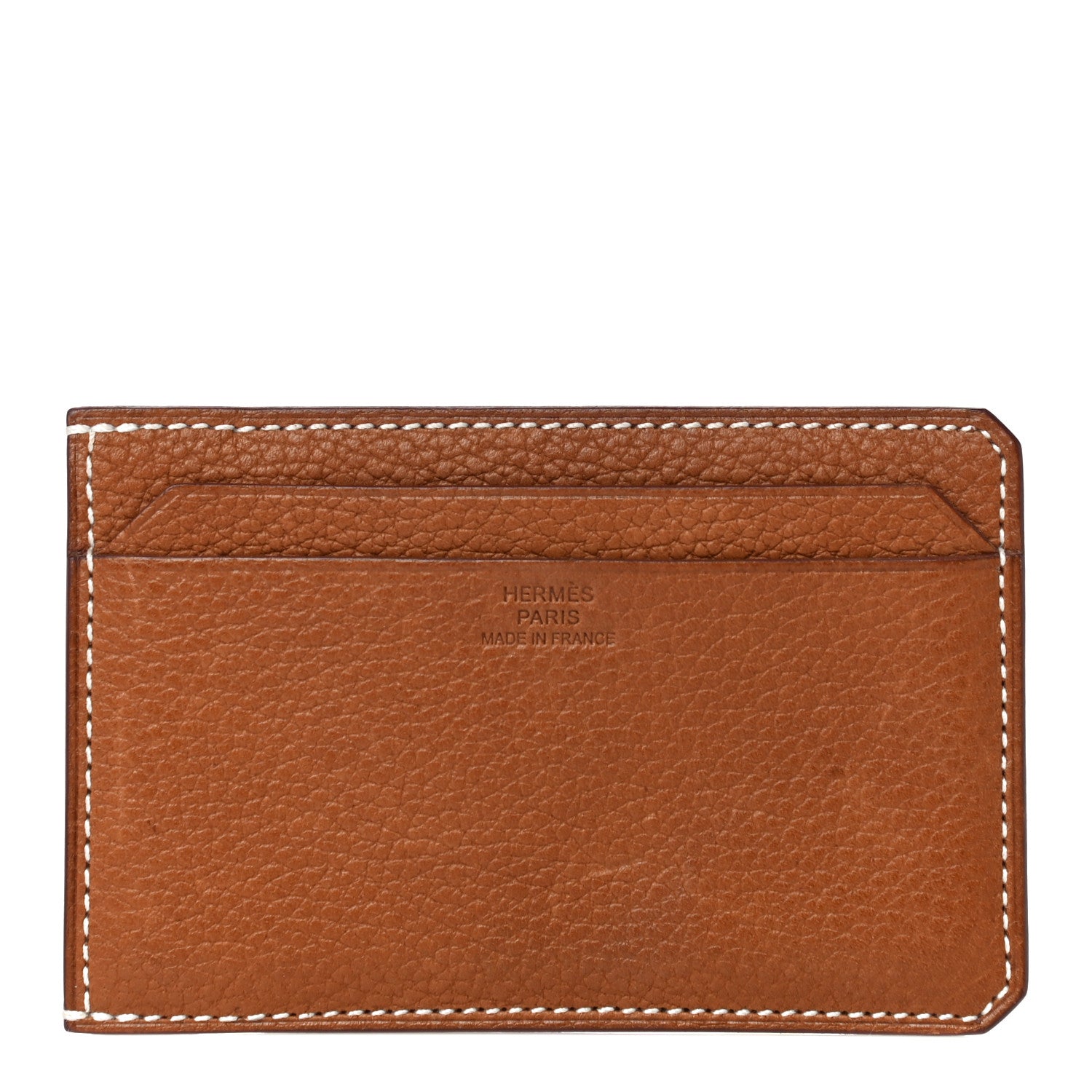 Hermes Barenia Faubourg City 4CC Card Holder Fauve 1 of 9
