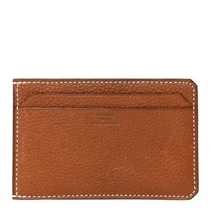 Hermes Barenia Faubourg City 4CC Card Holder Fauve 1 of 9