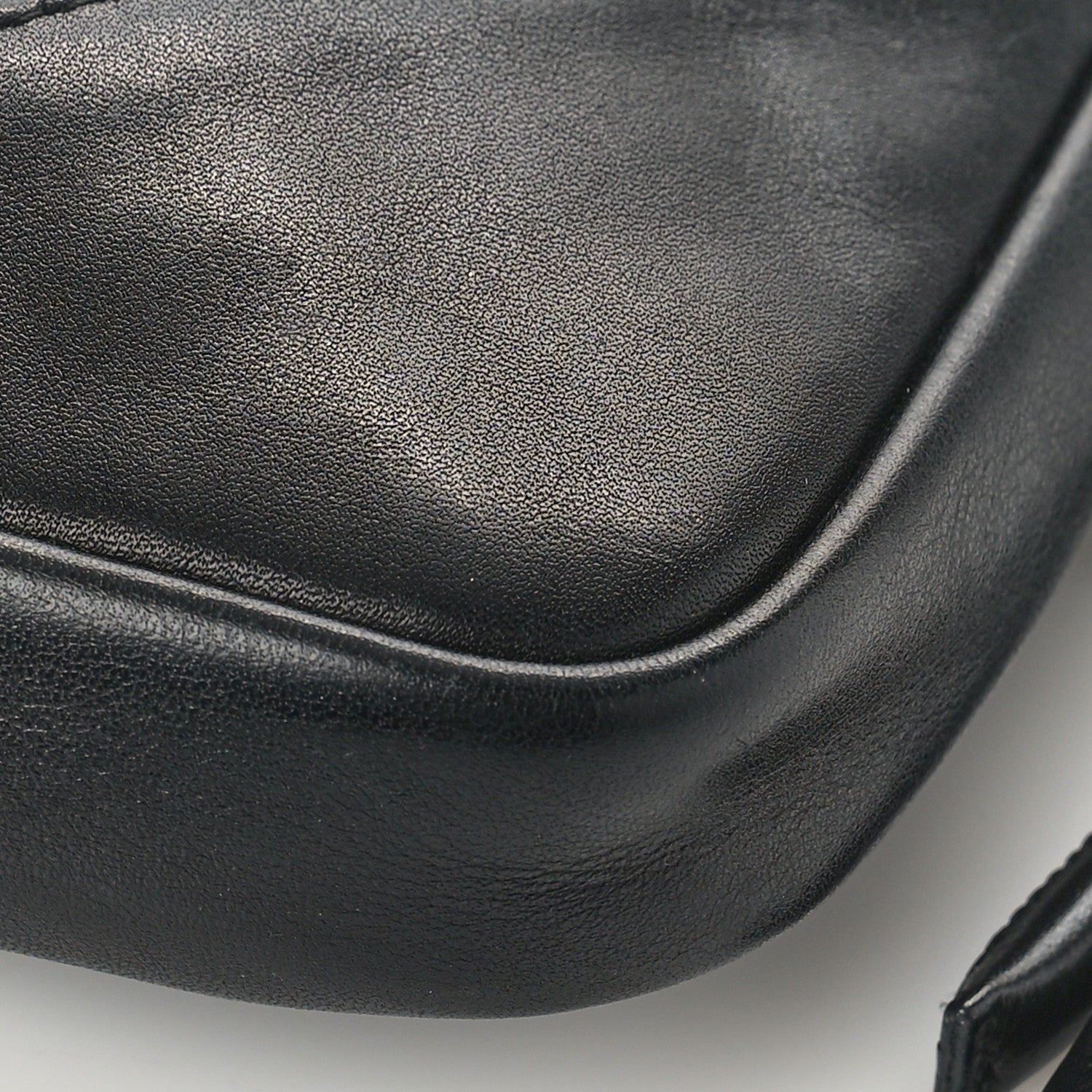 Chanel Calfskin Quilted Cambon Pochette Black White 9 of 9