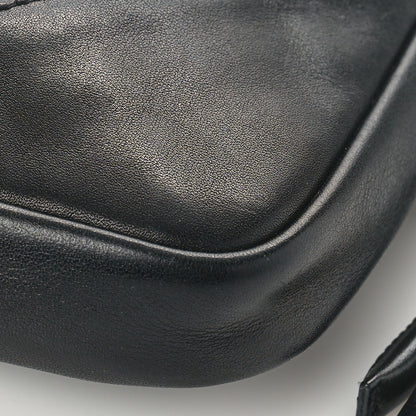 Chanel Calfskin Quilted Cambon Pochette Black White 9 of 9