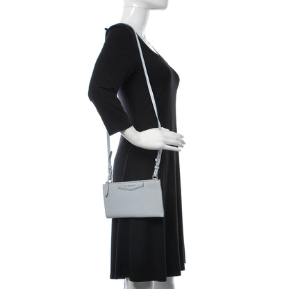 Givenchy Grained Goatskin Antigona Crossbody Baby Blue 2 of 12