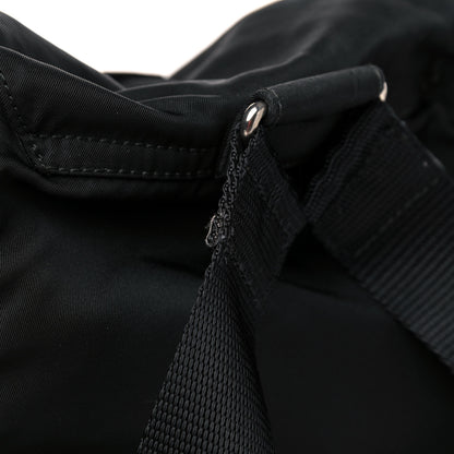 Prada Nylon Vela Medium Cinch Backpack Black 12 of 15