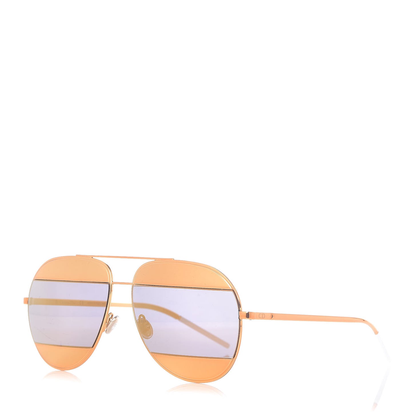 Split 1 Aviator Sunglasses Gold