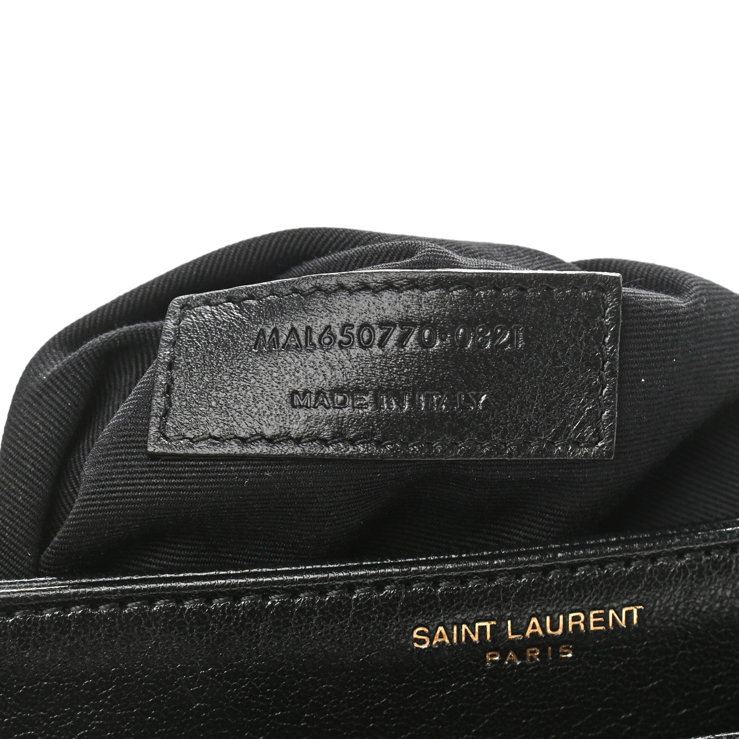 Saint Laurent Lambskin Quilted Mini Becky Chain Bag Black 7 of 12