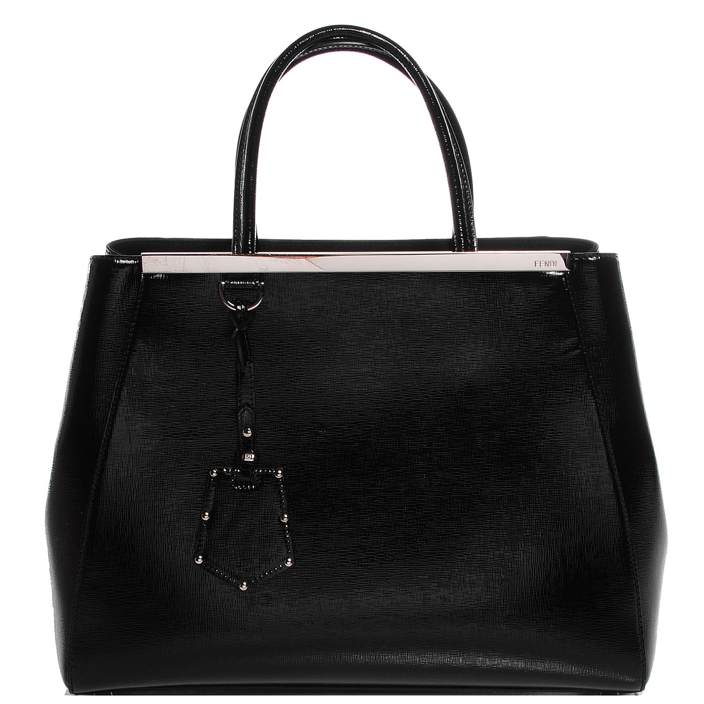 Patent Vitello Elite Regular 2Jours Tote Black