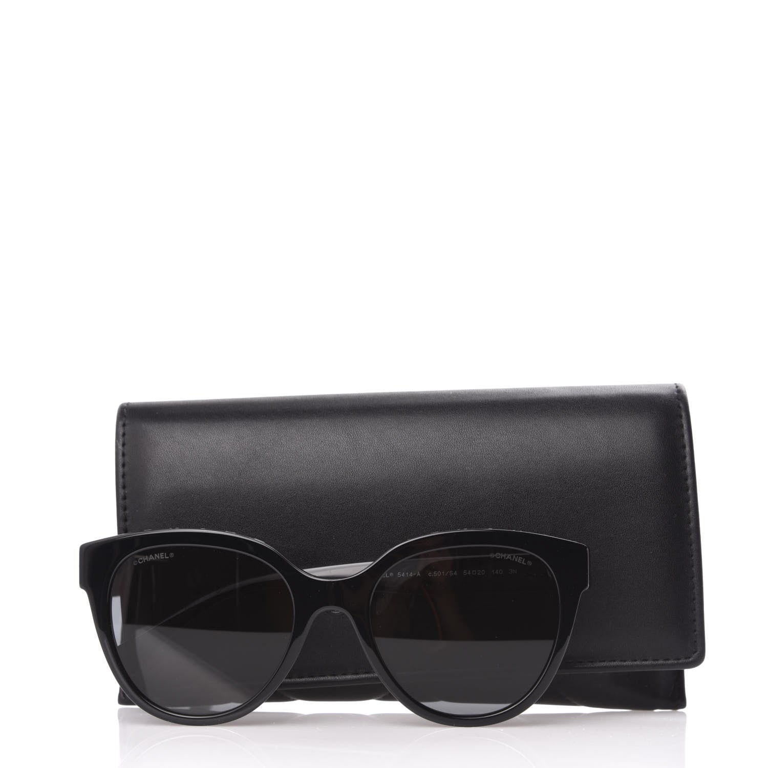 Chanel Acetate CC Butterfly Sunglasses 5414-A Black 9 of 9