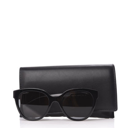 Chanel Acetate CC Butterfly Sunglasses 5414-A Black 9 of 9