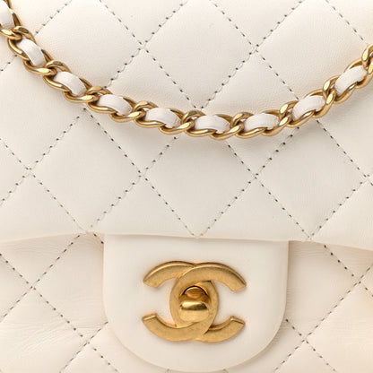 Chanel Lambskin Quilted Mini Pearl Crush Flap White 8 of 12