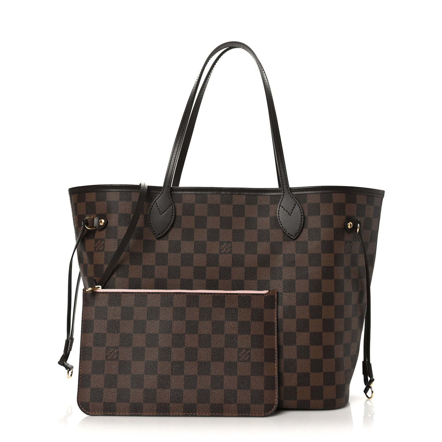 Damier Ebene Neo Neverfull MM Rose Ballerine