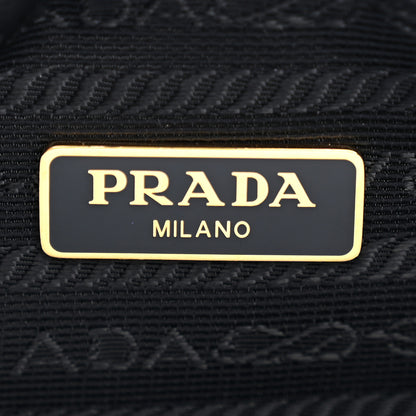 Prada Tessuto Nylon Stitched Shoulder Bag Black 6 of 10