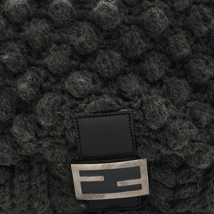 Fendi Wool Knit Mama Baguette Grey 7 of 9