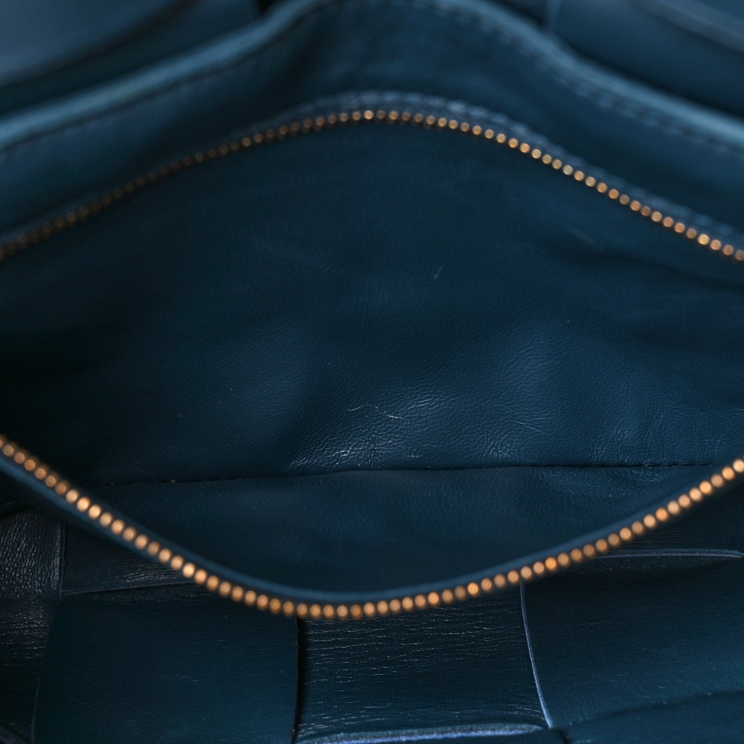 Bottega Veneta Grained Calfskin Maxi Intrecciato Cassette Crossbody Bag Deep Blue 6 of 12