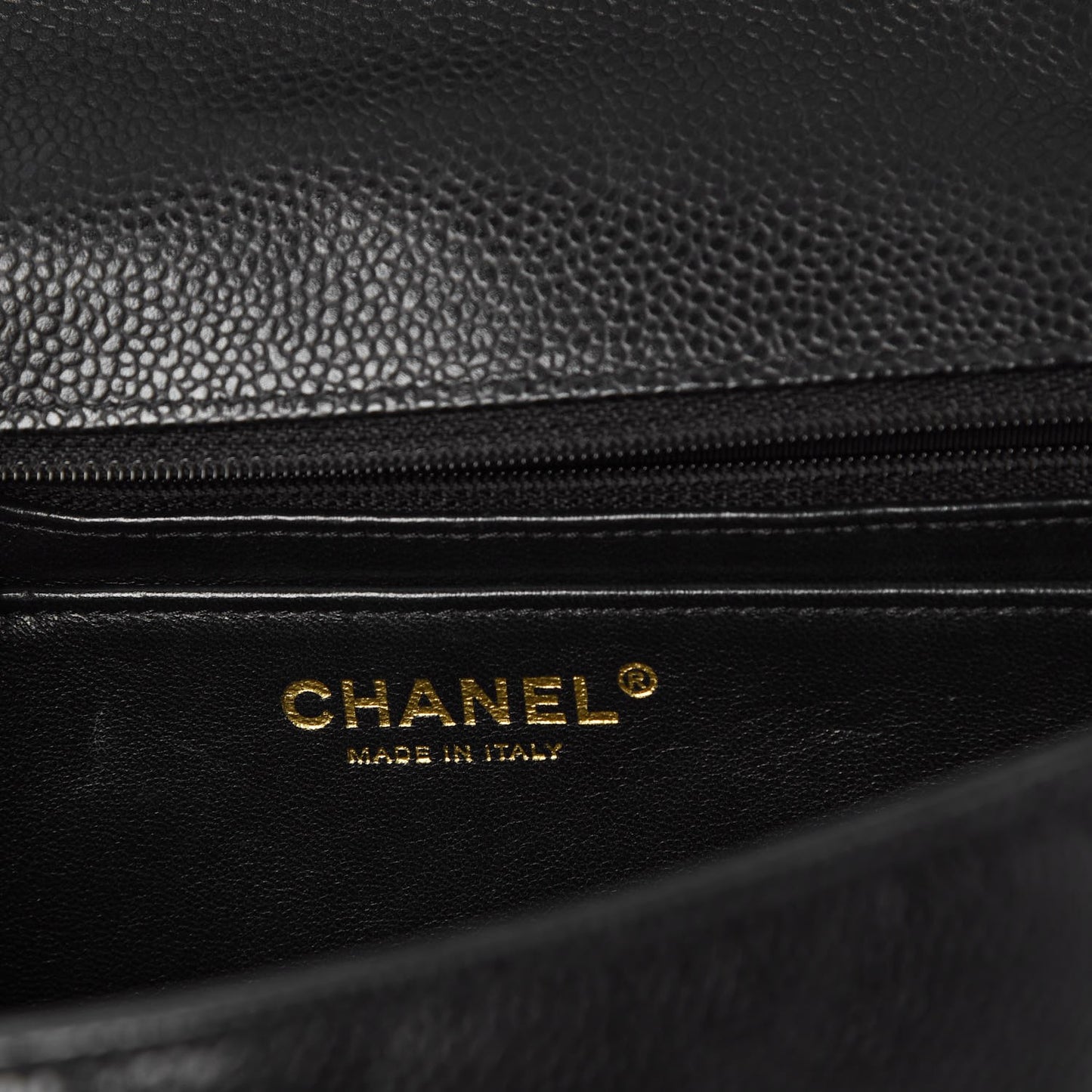 Caviar Quilted Jumbo Single Flap Black
